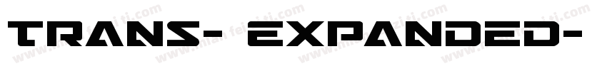 Trans- Expanded字体转换